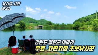 [낚시의시간 #20] 강원도 철원 소류지 한 번 더 다녀왔습니다. 시원한 찌올림 싹3리 하고 왔습니다.