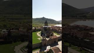 Svetitskhoveli Cathedral 🇬🇪  #travel #georgian #drone #mtskheta #drone #fly #cathedral