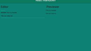 Markdown Previewer demo