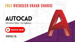 Auto cad | Marathon Class | OVERSEER EXAM FREE CRASH COURSE