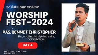 WORSHIP FEST/PAS. BENNET CHRISTOPHER/DAY 4/THE LORD LEADS MNISTRIES/MIRACLE PRAYER CENTRE