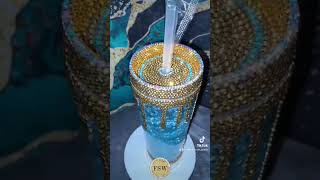 Customized products by FSW #custom #tumblers #fyp #footprintsspiritualwellness #anyoccasion #bling