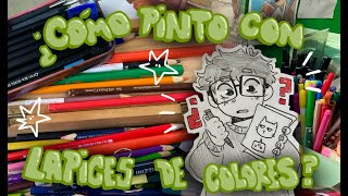 🌻¿Cómo pinto con lápices de Colores ?🌻TUTORIAL BY : Yoon kiwii 🐞