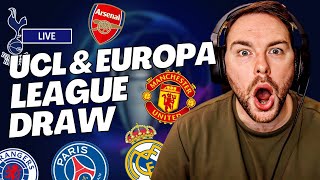 LIVE: UEFA Champions League \u0026 Europa League 2024/25 Road To The Final Draws 🏆