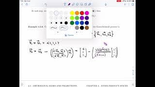 Linear Algebra 2 - 4.2.3 - Gram-Schmidt Process (Video 1)