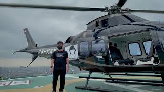 First Time Flying in a Helicopter | Fly Komala AW109 PK-KAY