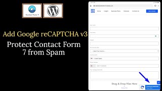 How to Add Google reCAPTCHA v3 in Contact Form 7 | Stop Spam in WordPress Contact Forms