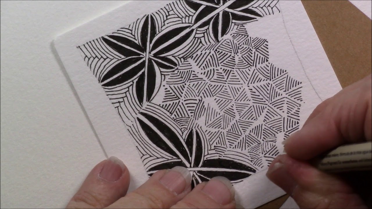 Swarm Tangle Pattern Lesson 218 Youtube