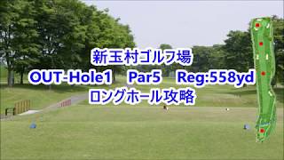 新玉村ゴルフ場（OUT-Hole1）ロングホール攻略・予約