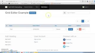 Generating CodeIgniter grid editor using PHP Code Generator