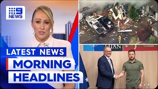 Human remains found after Queensland home explosion; NATO Summit latest | 9 News Australia