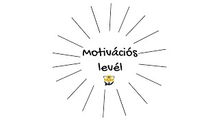 Motivációs levél