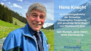 Hans Knecht, Schirmherr Rückenwind plus + Gründungsdirektor Schweizer Paraplegiker-Forschung