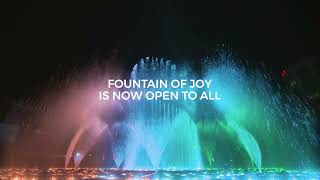 The Fountain of Joy at Dhirubhai Ambani Square is now Open to all