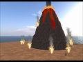 secondlife 2012 volcano eruption vulkanausbruch hd video