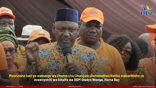 Tofauti ziliibuka katika ukaribisho wa Gladys Wanga kati ya wabunge wa ODM