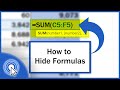 How to Hide Formulas in Excel (Quick and Easy)