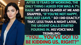 After 15 Years, My Boss Refused A 7% Raise—So I Quit Three Projects Collapsed Overnight!