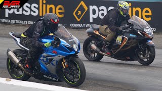 Suzuki GSX-1300R HAYABUSA 🆚️ 6 Suzuki GSX-R1000 DRAG RACES. Copa Verano 2024