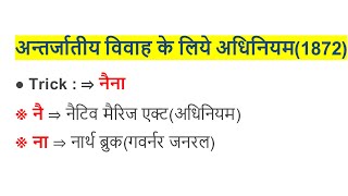 अंतरजातीय विवाह के लिए अधिनियम (1872) | Act for Inter-caste Marriage (1872)