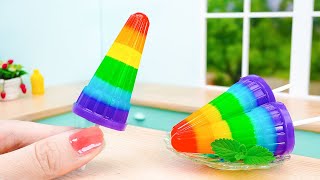 🌈Rainbow Ice Cream Corn🌈Love Miniature Rainbow Ice Cream Corn Decorating Ideas🧡Miniature Jelly