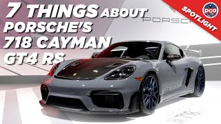 7 Things You Didn't Know About Porsche's 718 Cayman GT4 RS | PCA Spotlight