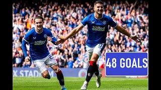 RANGERS FC -2022/23- All the 48 goals in Scottish Premiership + Scottish Cup