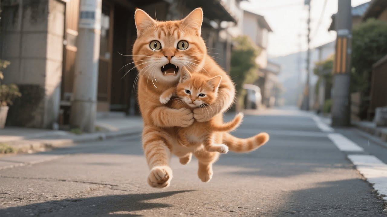 Ginger Kitten Got A High Fever From Mosquito Bites And Mama Cat Rushed