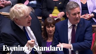 PMQs: Labour front bench wave goodbye to Boris Johnson