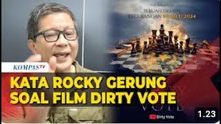 Rocky Gerung Komentari Soal Film Dokumenter Dirty Vote