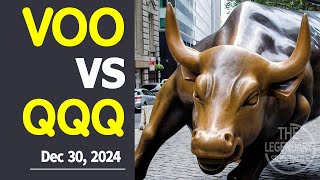 (Dec 30, 2024) VOO VS QQQ. The Winner 2:32. Investing my own money in both stocks daily.