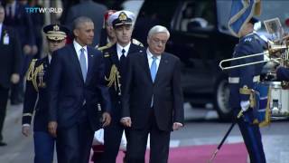 Obama Visits Greece: Outgoing president reassures European allies