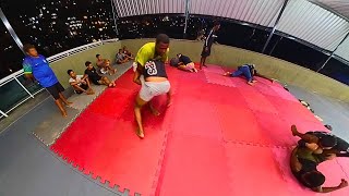 American tries BJJ in Brazilian favela in Rio de Janeiro