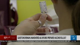 Questions remain unanswered as Ontario prepares vaccine rollout