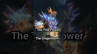 The True Power of The Dragonborn... #skyrim #tes #gaming #elderscrolls #lore #dr