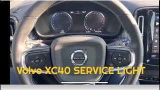 2018-2022 Volvo XC40 SERVICE LIGHT RESET