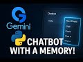 Gemini API with Python: Build a AI Chatbot with Multi Chat Memory