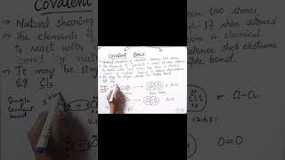 Triple Covalent Bond Example #covalentbond #shorts#chemistry