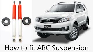 Toyota Fortuner ARC Suspension Upgrade - Shock Absorbers & Coil Spacers Lift kit