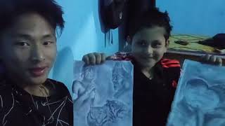 My Portrait Art work @simon arts n vlog