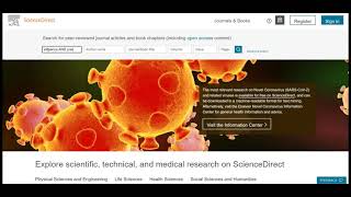 Searching in ScienceDirect