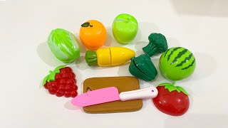 ASMR 果物と野菜のプラスチックを切断 |カットフルーツと野菜のおもちゃ