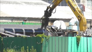 189系やEF65等の姿見えず、休日に解体されるE217系二階建てグリーン車！2022.8.11 JR長野総合車両センター　　panasd 2810