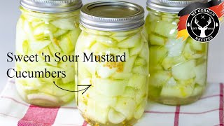 Pickled Sweet 'n Sour Mustard Cucumbers // Easy Pickling for Beginners ✪ MyGerman.Recipes