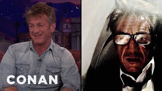 Sean Penn’s Author Photo Is A Drunk Airplane Selfie | CONAN on TBS