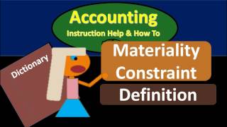 Materiality Constraint Definition - What is Materiality Cons