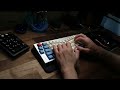 Owlab Spring Keyboard with Banana Split Switches | POM | Typing Sound Test