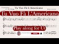 Tu Vuo Fà L'Americano - Renato Carosone | Play along for Ut Instruments