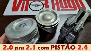 MOTOR de ASTRA e VECTRA 2100cc com PISTÃO 2.4