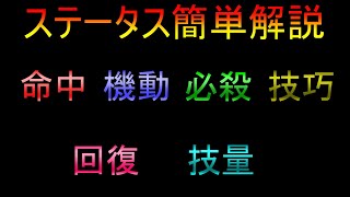 【ブラサジ】ステータスpart４　命中、機動、必殺、技巧、回復、技量